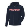 Polaris Men's Full-Zip Core Hoodie Sweatshirt with Polaris Logo Navy/Red