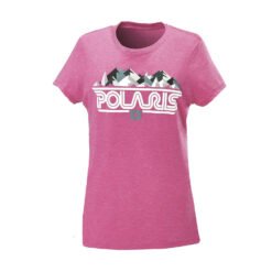 Polaris Women's Mountain Graphic T-Shirt with Polaris Logo Pink