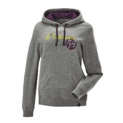 Polaris Women’s Retro Hoodie Sweatshirt with Polaris Logo Gray