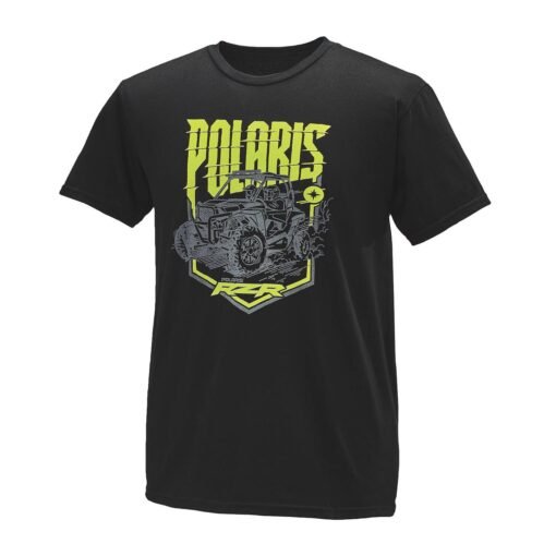 Polaris Men’s Edge Graphic T-Shirt with RZR Logo Black