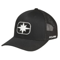 Polaris Ellipse Patch Trucker Hat Black/Red