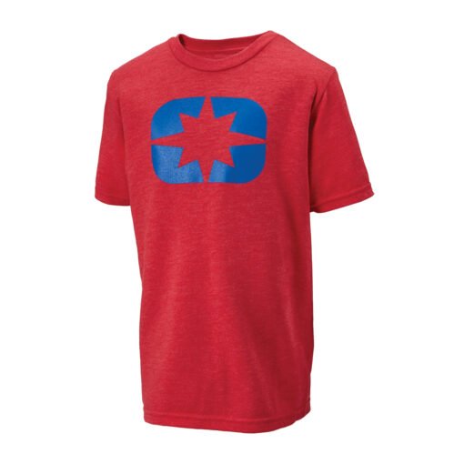 Polaris Youth Icon Tee Maroon/Blue