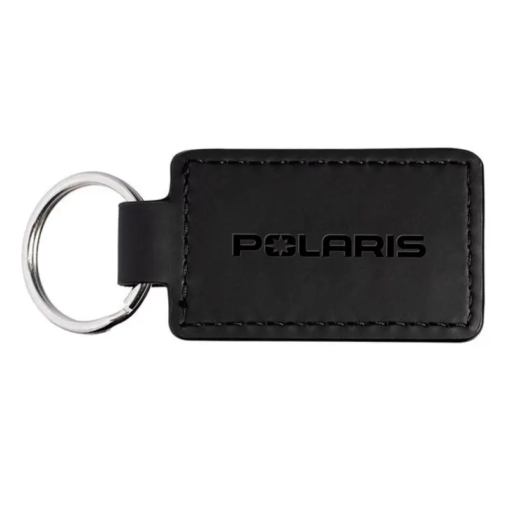 Polaris Leather Key Chain Black/Lime