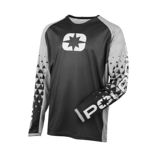 Polaris Youth Turbo Jersey Black/Gray