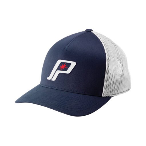 Polaris Retro Logo Mesh Snapback Hat Stealth Black