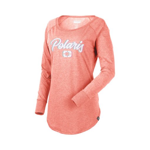 Polaris Women's Shadow Script Long Sleeve Tee Blush