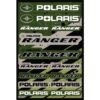 Polaris 48 in. UV-Coated Sticker Sheet with Polaris and RANGER Logos Red