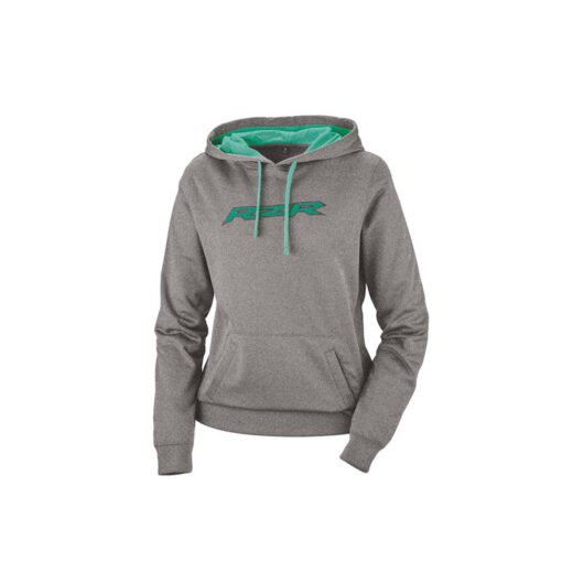 Polaris Women’s Vapor Hoodie Sweatshirt with RZR Logo Gray/Mint