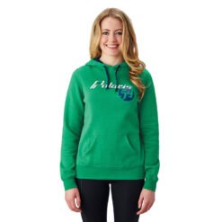 Polaris Women’s Retro Hoodie Sweatshirt with Polaris Logo Kelly Green