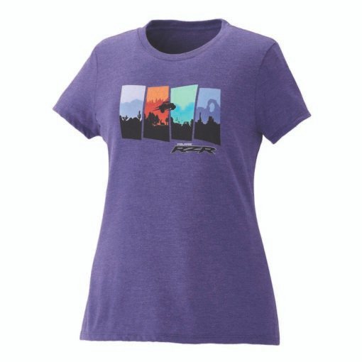 Polaris Women’s 4-Scene Graphic T-Shirt with RZR Logo