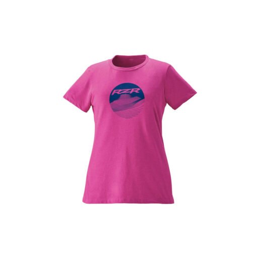 Polaris Women’s Dune Graphic T-Shirt with RZR Logo Raspberry