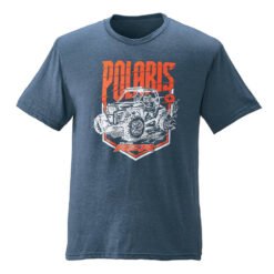 Polaris Men’s Edge Graphic T-Shirt with RZR Logo Navy Heather