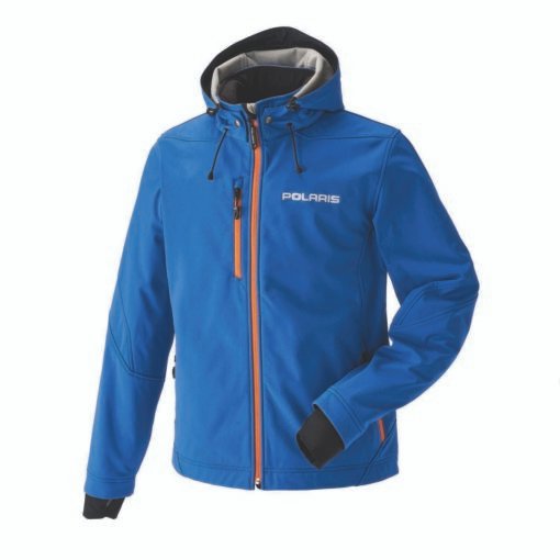 Polaris Men's Softshell Jacket with Polaris® Logo Blue/Orange